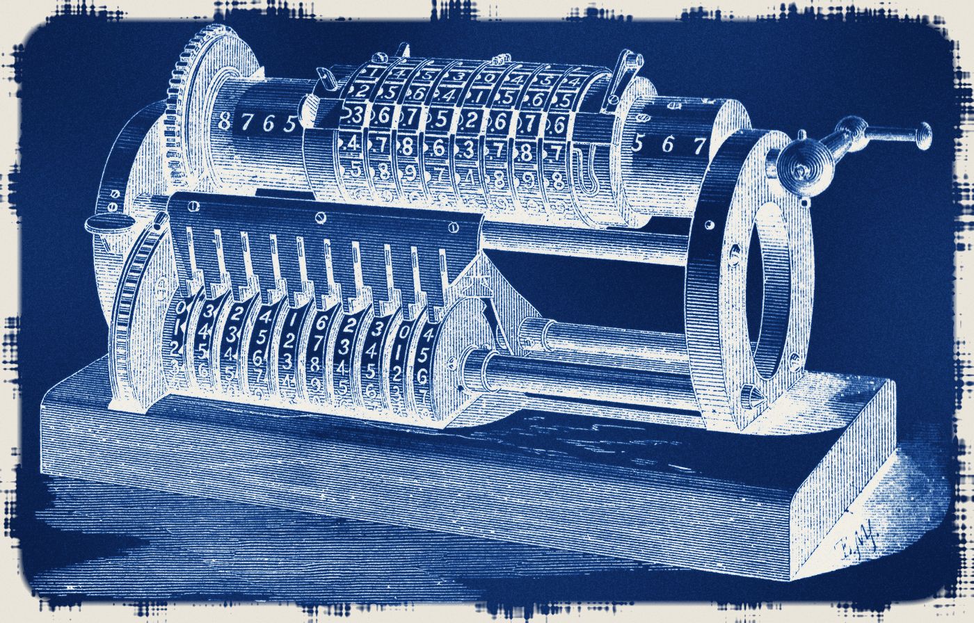 Grant's mechanical calculating machine, 1877